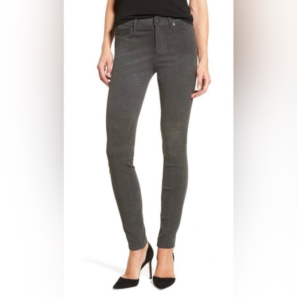 AG Jeans The Legging Super Skinny Slate Suede Pants size 25